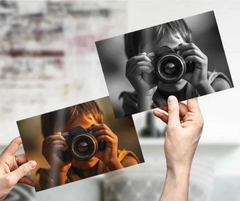 Black and white photographic prints